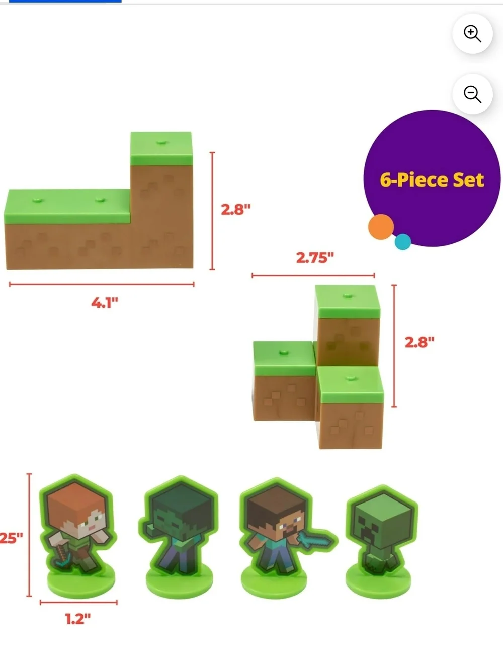 DecoPac Minecraft Mobs Beware Cake Topper - Green Accent